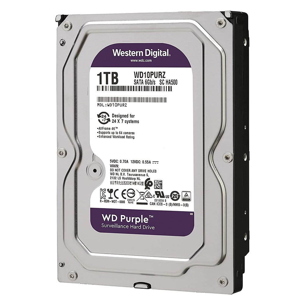 هارد اینترنتال وسترن دیجیتال HDD WD Purple 1T