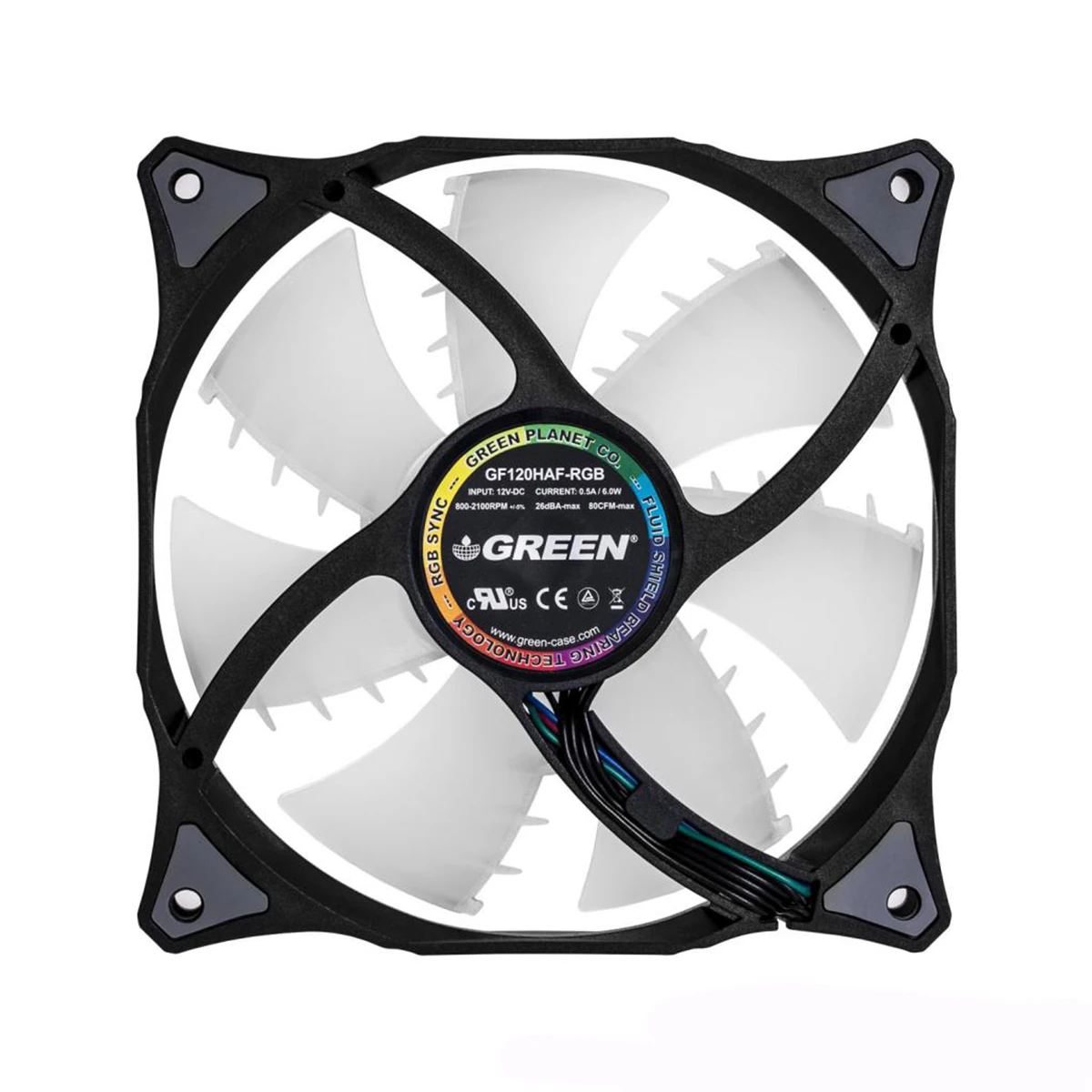 فن کیس گرین GF120-RGB