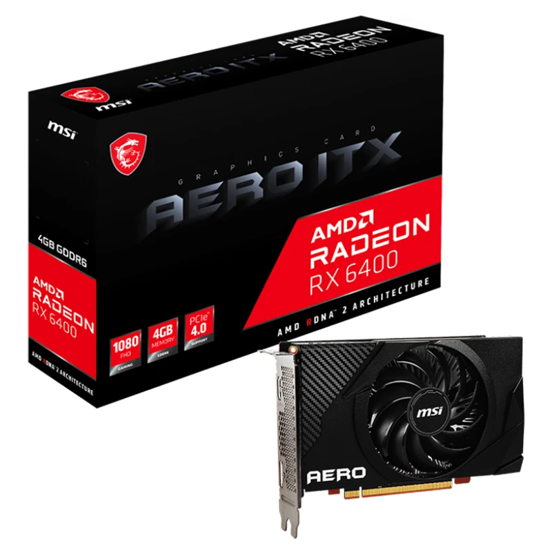 کارت گرافیک MSI Radeon RX 6400 AERO ITX 4G