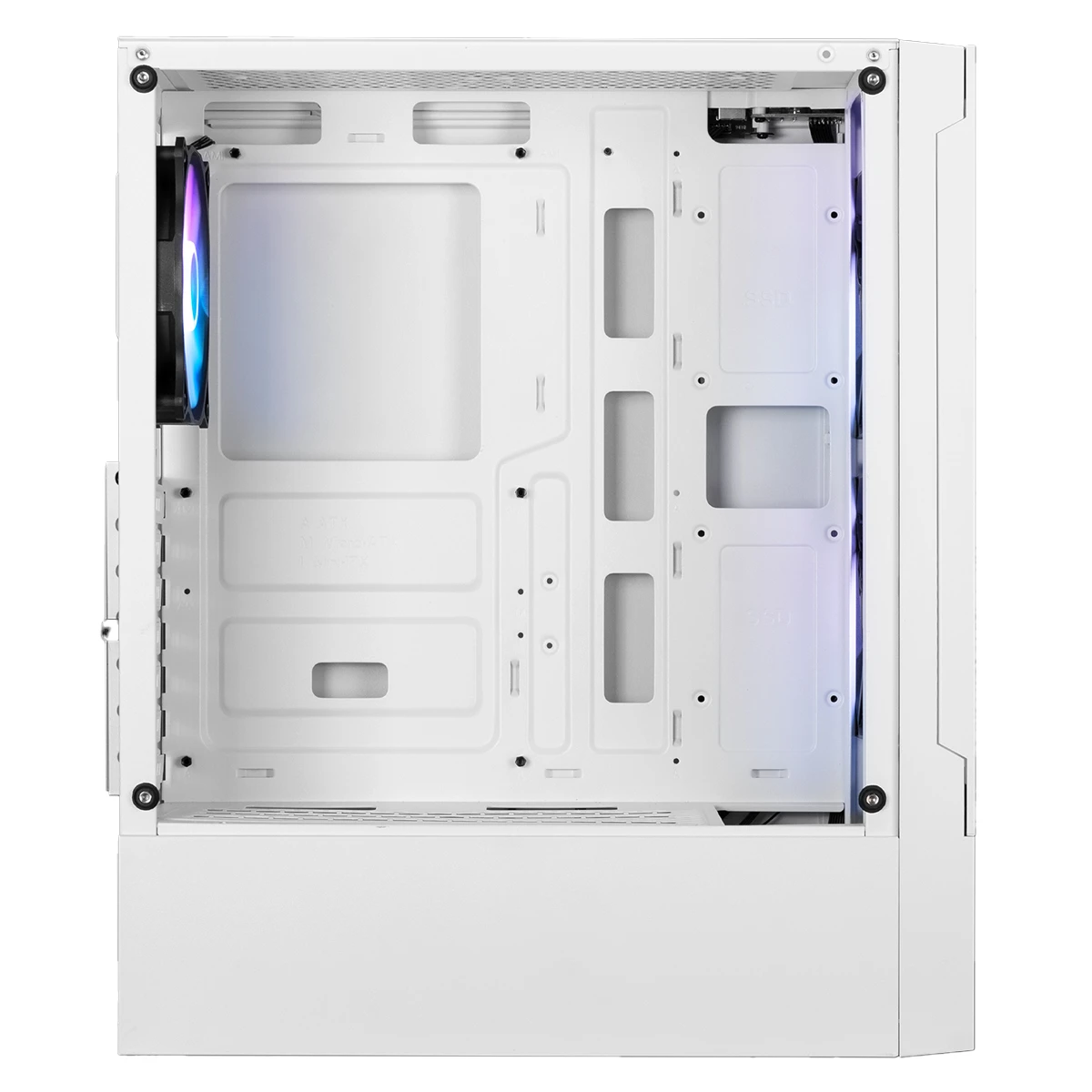 کیس گیم دیاس TALOS E3 MESH WH نمای داخل کیس