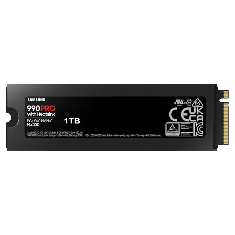SSD اینترنال سامسونگ 990 PRO Heatsink با ظرفیت 1 ترابایت