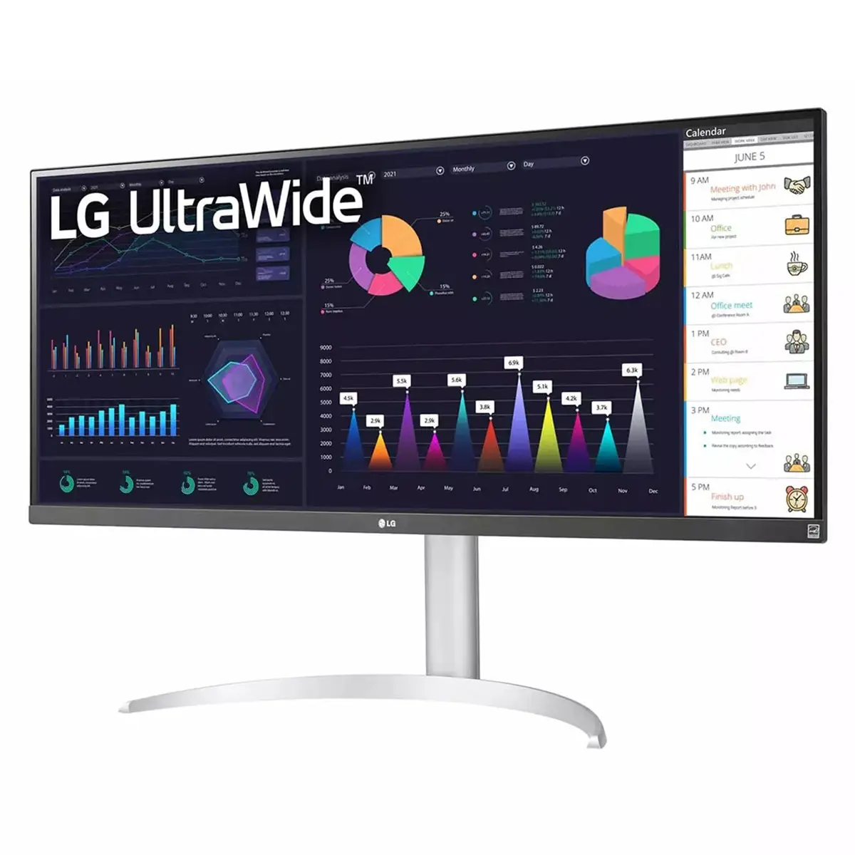 مانیتور ال جی 34 اینچ مدل 34WQ650-W