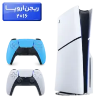 پلی استیشن 5 اسلیم ( PS5 Slim ) دیسک خور ریجن اروپا 2016 با یک دسته اضافه آبی