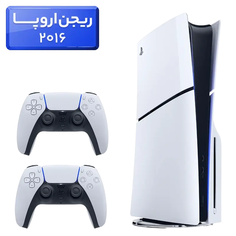 پلی استیشن 5 اسلیم ( PS5 Slim ) دیسک خور ریجن اروپا 2016 با یک دسته اضافه