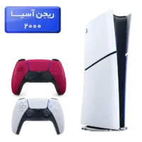 پلی استیشن 5 اسلیم ( PS5 Slim ) دیجیتال ریجن آسیا 2000 با یک دسته اضافه قرمز