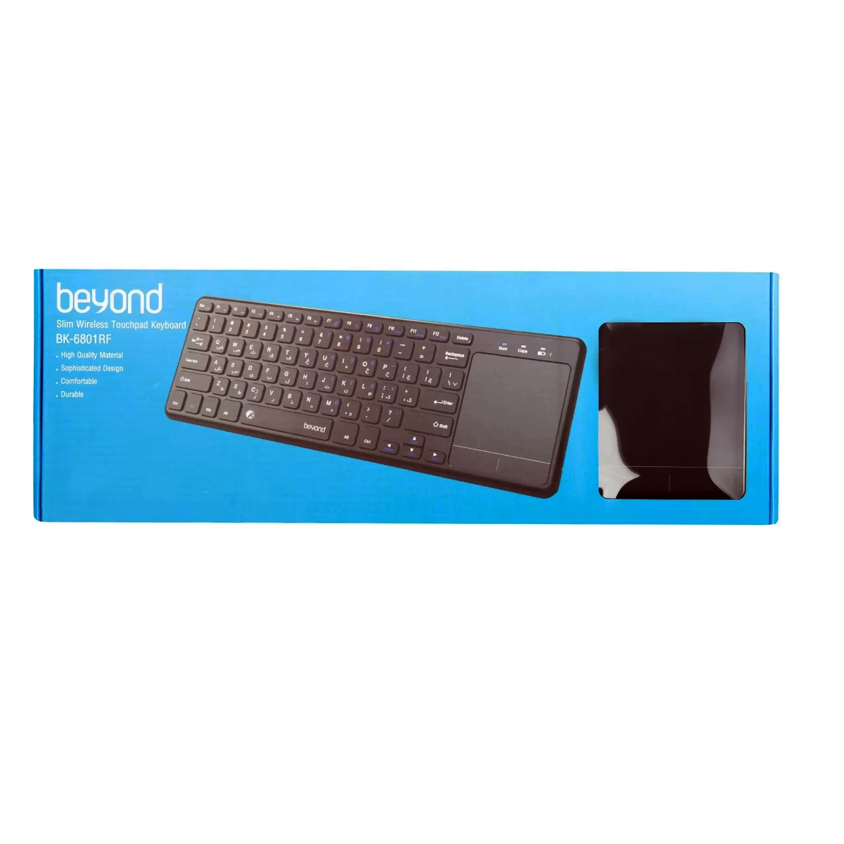 کیبورد بی‌سیم بیاند تاچ پد دار مدل BK-6802BT