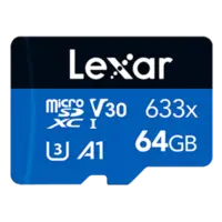 کارت حافظه MicroSDXC لکسار مدل High Performance 633x ظرفیت 64 گیگابایت