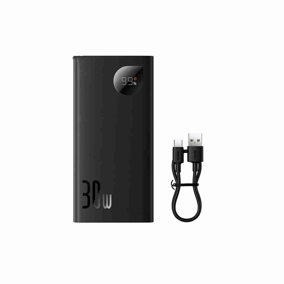 پاوربانک باسئوس مدل Adaman2 PPAD040001 با ظرفیت 10000 میلی آمپر توان 30 وات