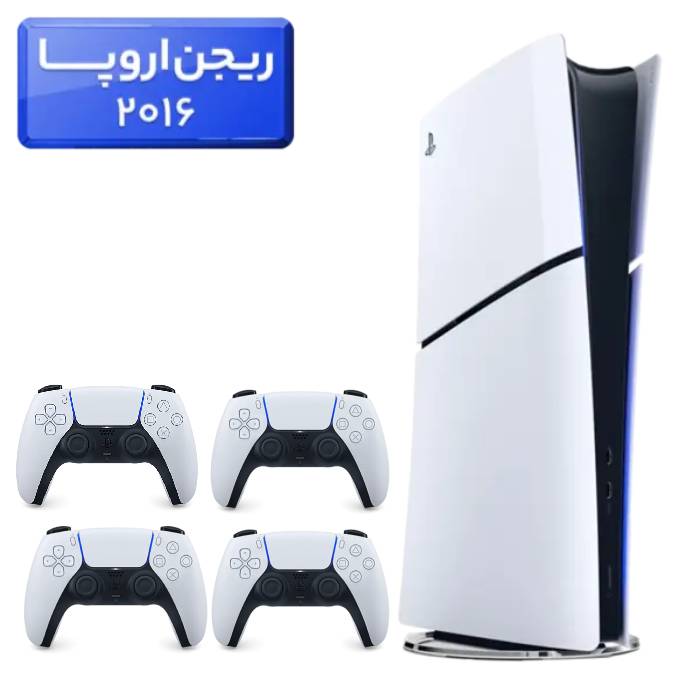 پلی استیشن 5 اسلیم ( PS5 Slim ) دیجیتال ریجن اروپا 2016 + 3 دسته سفید