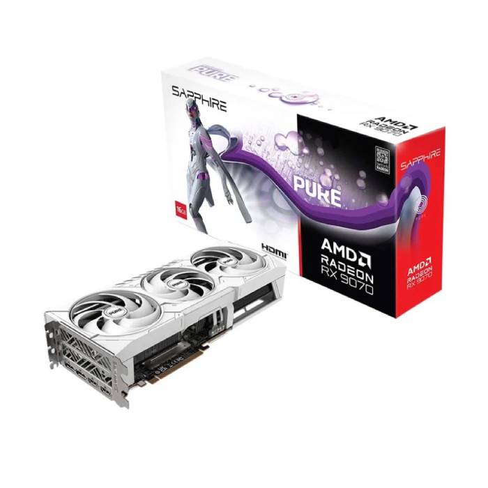 کارت گرافیک مدل Sapphire PURE AMD Radeon RX 9070 OC Edition 16GB