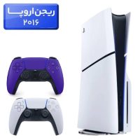 پلی استیشن 5 اسلیم ( PS5 Slim ) دیسک خور ریجن اروپا 2016 + دسته بنفش