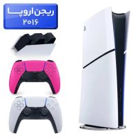 پلی استیشن 5 اسلیم ( PS5 Slim ) دیجیتال ریجن اروپا 2016 + دسته صورتی + استند شارژ
