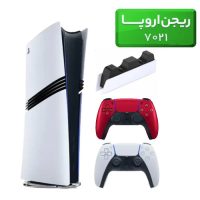پلی استیشن 5 پرو ( PS5 Pro ) ریجن اروپا 7021 + دسته قرمز + استند شارژ